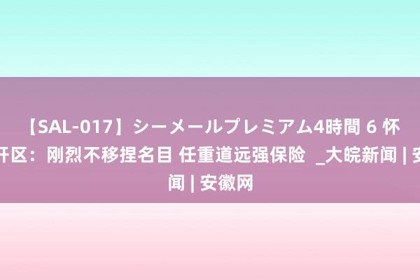 【SAL-017】シーメールプレミアム4時間 6 怀宁经开区：刚烈不移捏名目 任重道远强保险  _大皖新闻 | 安徽网